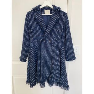 (Brand new) J.ING Antoinette Pea Coat Midnightblue